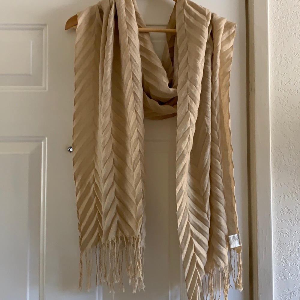 Gold Textured Scarf